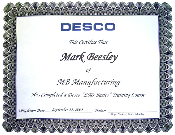 ESD_Certification